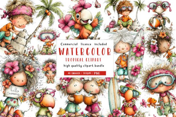 Download Tropical Clipart Bundle - Bundle Collection
