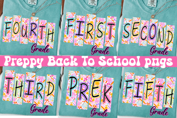 Download Preppy Back to School Grade PNG Bundle - Bundle Collection