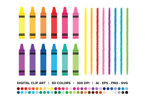 Download Crayon & Border Clip Art Set - Premium Resources