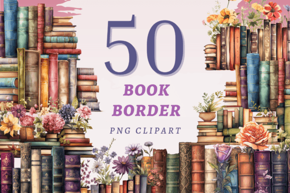 Download Book Border PNG Bundle - Bundle Collection