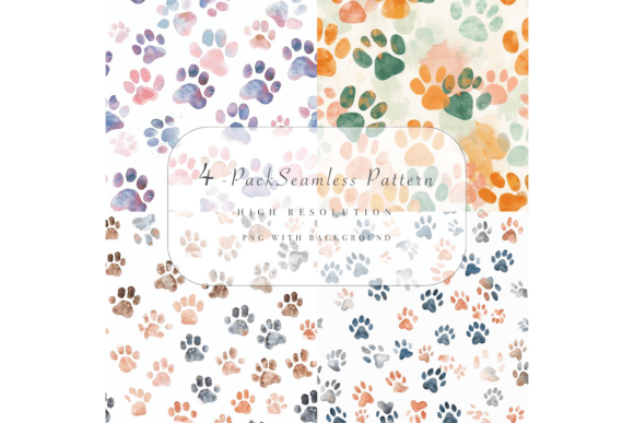 Download Paw Print Pattern Bundle - Bundle Collection