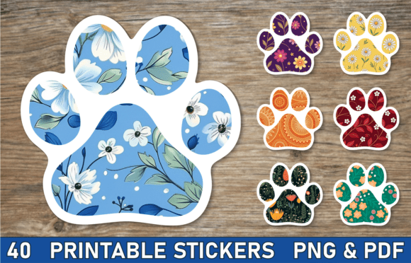 Download Paw Print Sticker Bundle Paw Sticker Png - Bundle Collection