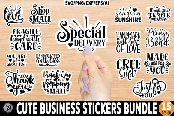 Download Cute Business Stickers Bundle - Bundle Collection