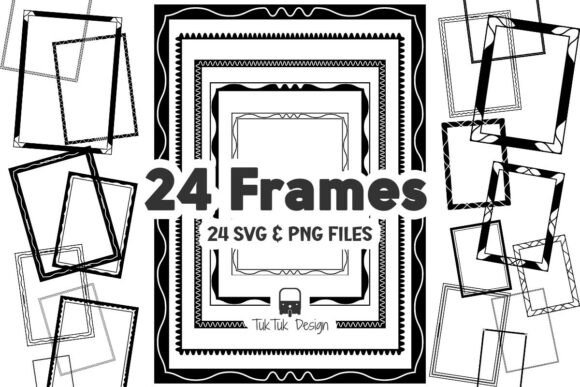 Download Decorative Border Frame SVG PNG Bundle - Bundle Collection