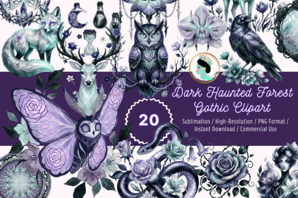 Download Dark Academia Gothic Clipart PNG Bundle - Bundle Collection