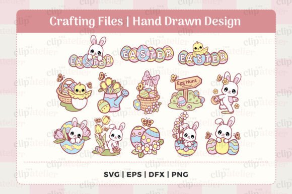 Download Happy Easter SVG Clipart Bundle - Bundle Collection