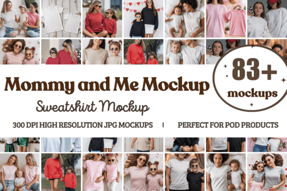 Download Mommy and Me Mockup Bundle - Bundle Collection
