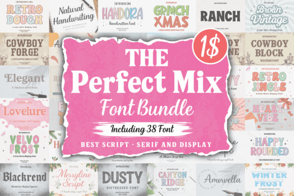 Download The Perfect Mix Font Bundle - Bundle Collection