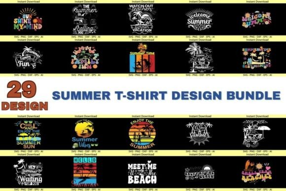 Download Amazing Summer T-Shirt Design Bundle - Bundle Collection