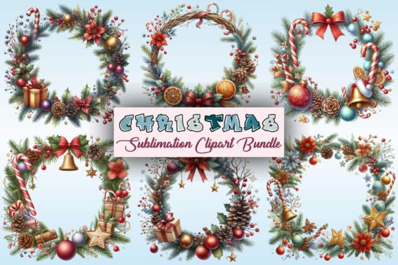 Download Christmas Frame Border Clipart Bundle - Bundle Collection