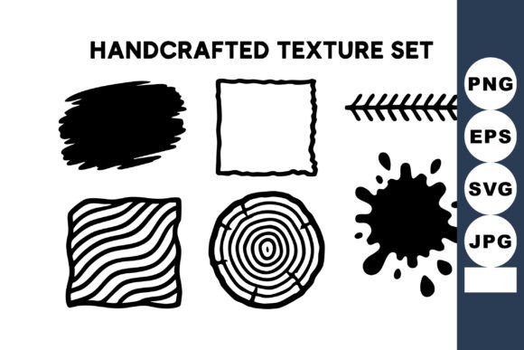 Download Handcrafted Black Ink Texture Set with B - Handcrafted Collection