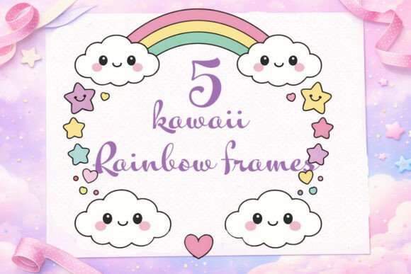 Download 20 Cute Kawaii Frame PNG Bundle - Bundle Collection