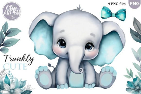 Download Elephant Boy / Girl 9 PNG Clip Art Set - Premium Resources