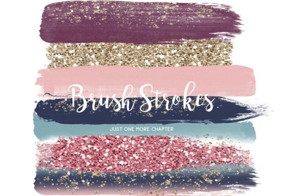 Download Booklover Brush Strokes, Clipart Set - Premium Bundle