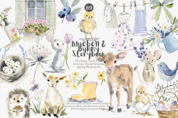 Download Spring Woodland Nursery Clipart Bundle - Bundle Collection