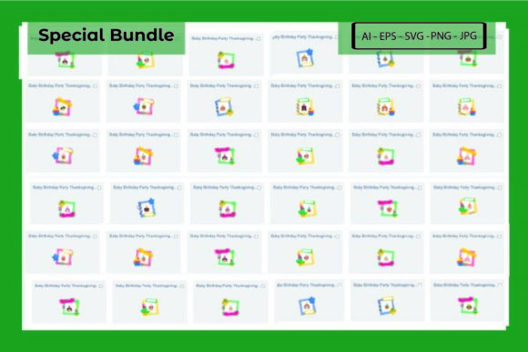 Download Baby Birthday Party Thanksgiving Bundle - Bundle Collection