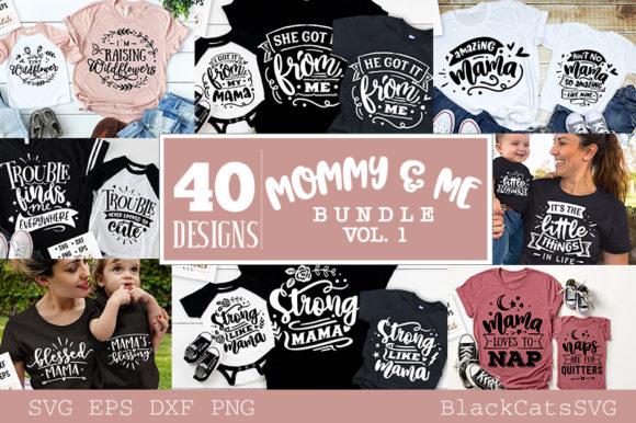 Download Mommy and Me Bundle 40 Designs Vol 1 - Bundle Collection