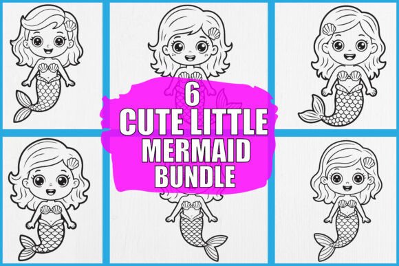 Download Cute Little Mermaid Bundle - Bundle Collection