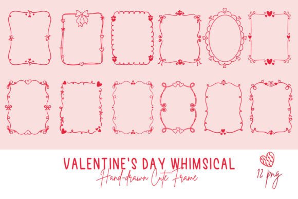 Download Valentine's Day Hand-Drawn Frame Bundle - Bundle Collection
